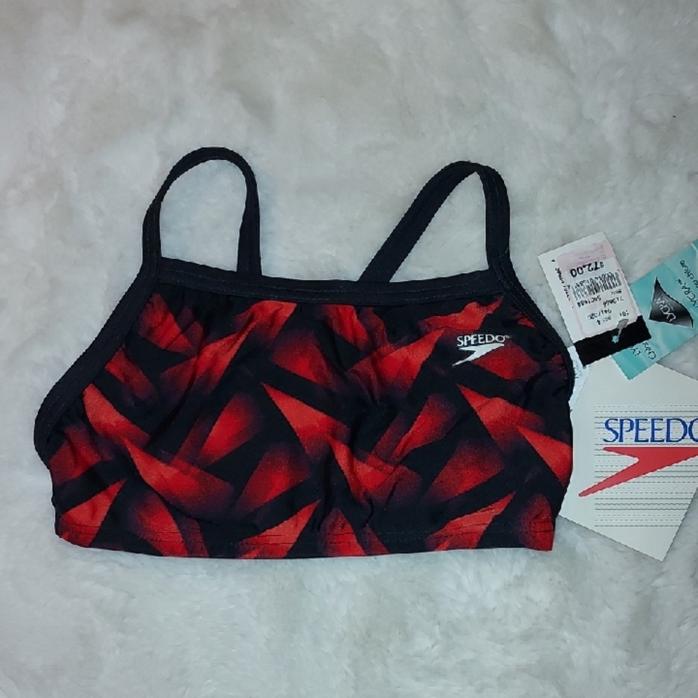 Speedo Kids Red Swim Top Size 4
